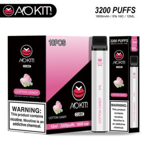 Aokit Cube 3200 Puffs Disposable Vape Wholesale Cotton Candy Flavors