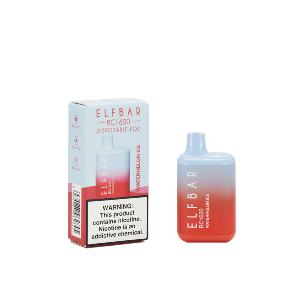 ELF BAR BC1600 Puffs Disposable Vape Wholesale Watermelon Ice Flavors