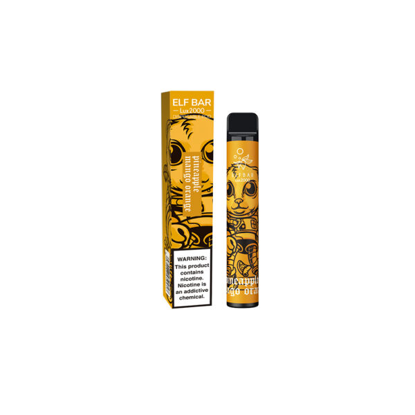 ELF BAR Lux2000 Puffs Disposable Vape Wholesale Pineapple Mango Orange