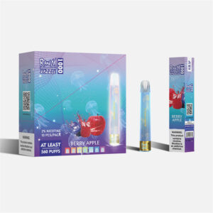 RandM Dazzle 1000 Puffs Led Light Disposable Vape Wholesale Berry Apple