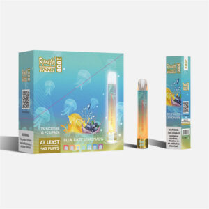 RandM Dazzle 1000 Puffs Led Light Disposable Vape Wholesale Blue Razz Lemonade