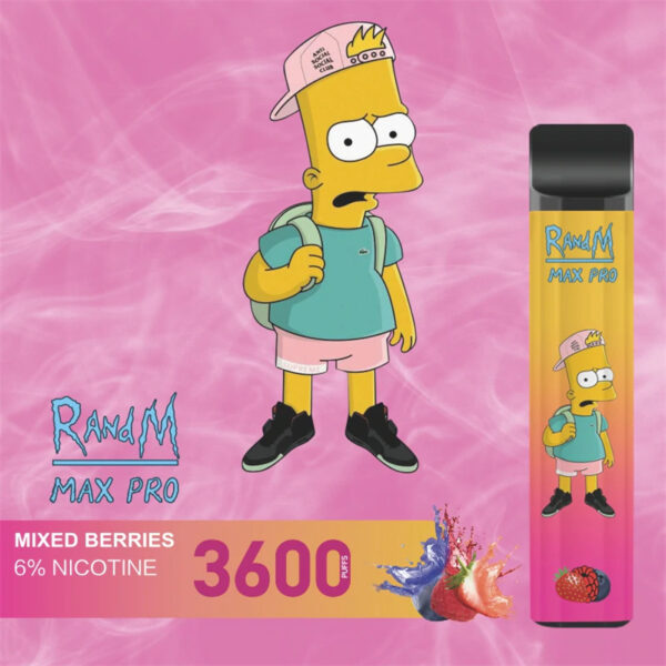 RandM Max Pro 3600 Puffs Disposable Vape Wholesale Mixed Berries