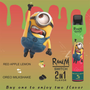 RandM Switch R And M 2in1 2400 Puffs Disposable Vape Wholesale Red Apple Lemon Oreo Milkshake