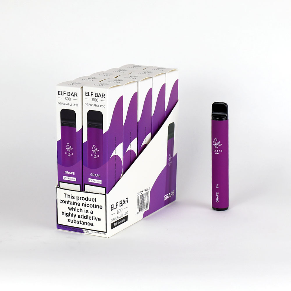 GRAPE Disposable - 600 Puff - Vape Pen Usa e Getta - Elf Bar