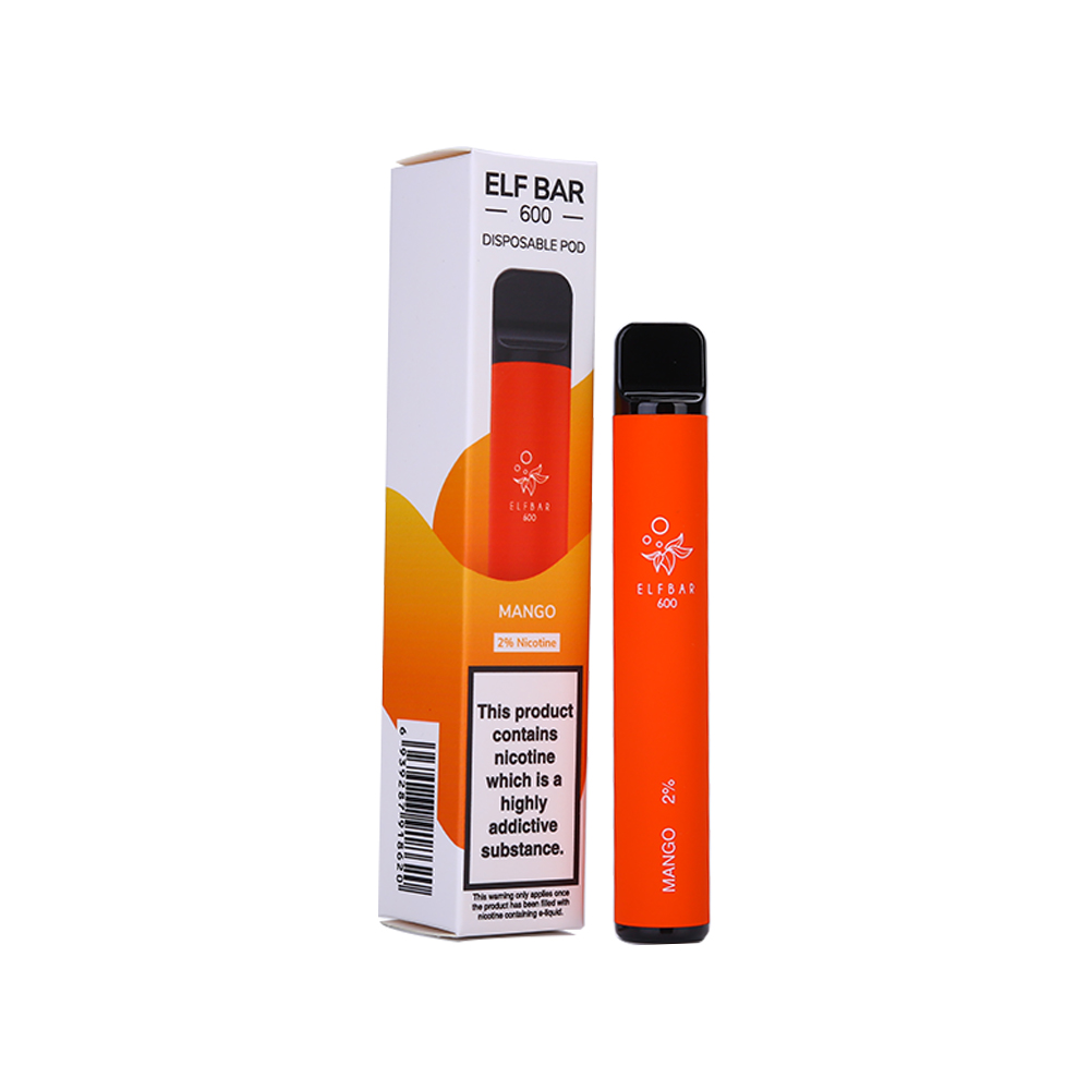 MANGO 20mg T600 V2 Disposable - 600 Puff - Vape Pen Usa e Getta - Elf Bar