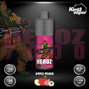 Heroz 7000 Puffs Disposable Vape Wholesale Apple Peach Flavors