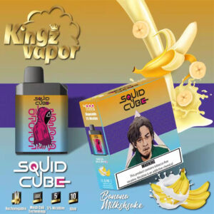 SQUID CUBE 4000 Puffs Disposable Vape Wholesale Banana Milkshake