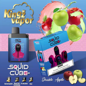 SQUID CUBE 4000 Puffs Disposable Vape Wholesale Double Apple