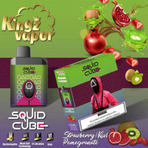 SQUID CUBE 4000 Puffs Disposable Vape Wholesale Strawberry Kiwi Pomegranate