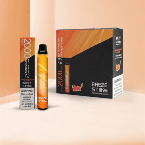 Breze Stiik 2 in 1 2000 Puffs Disposable Vape Wholesale WatermelonOrange Soda