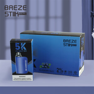 Breze Stiik BOX Pro 5000 Puffs Disposable Vape Wholesale Blueberry Razz Flavors