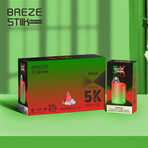 Breze Stiik BOX Pro 5000 Puffs Disposable Vape Wholesale Watermelon Ice