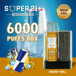 Super21 6000 Puffs Disposable Vape Wholesale Energy Bull