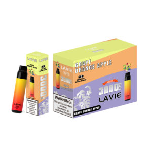 LAVIE CUTE 3000 Puffs Disposable Vape Wholesale Grape Orange Apple Package