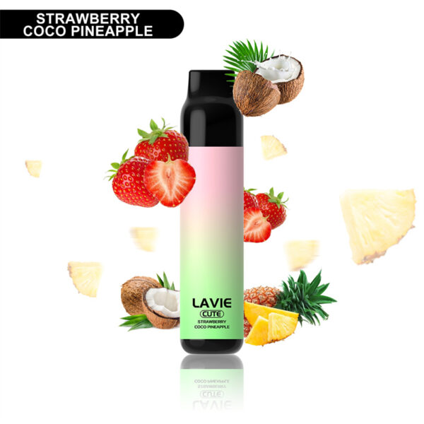 LAVIE CUTE 3000 Puffs Disposable Vape Wholesale Strawberry Coco Pineapple