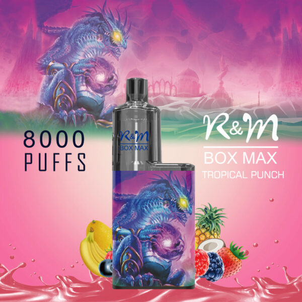 RM BOX MAX 8000 Puffs Disposable Vape Wholesale Tropical Punch