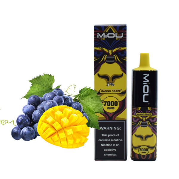 MIOU 7000 Puffs Disposable Vape Wholesale Mango Grape