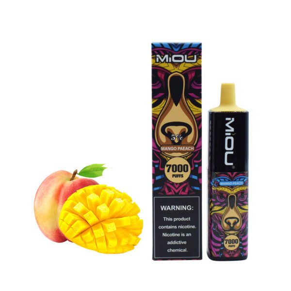 MIOU 7000 Puffs Disposable Vape Wholesale Mango Peach