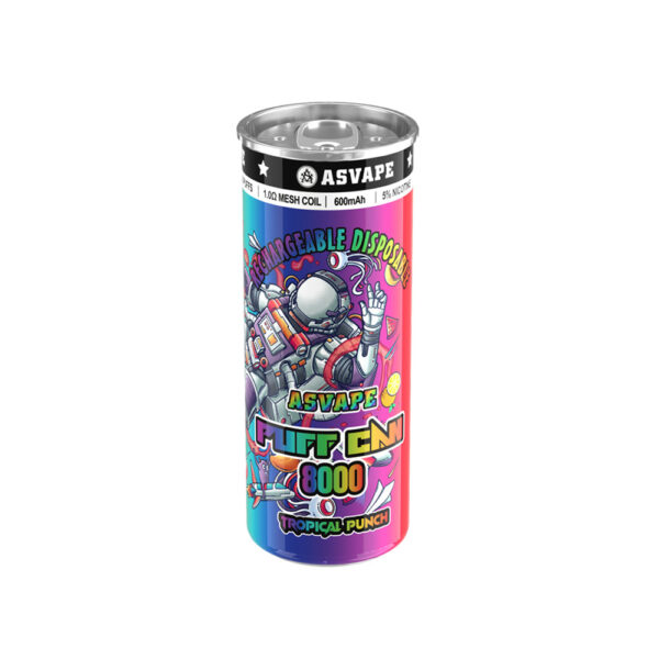 ASVAPE PUFF CAN 8000 Disposable Vape Wholesale Tropical Punch